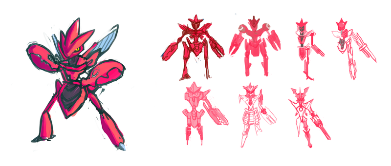 Illustration for article titled Shinkawa's Scizor! Â Pokemon One a Day, Series 2!